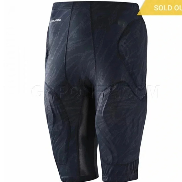 Adidas Padded Shorts Basketball Blue Compression Techfit Climacool Graphics - Picture 3 of 14